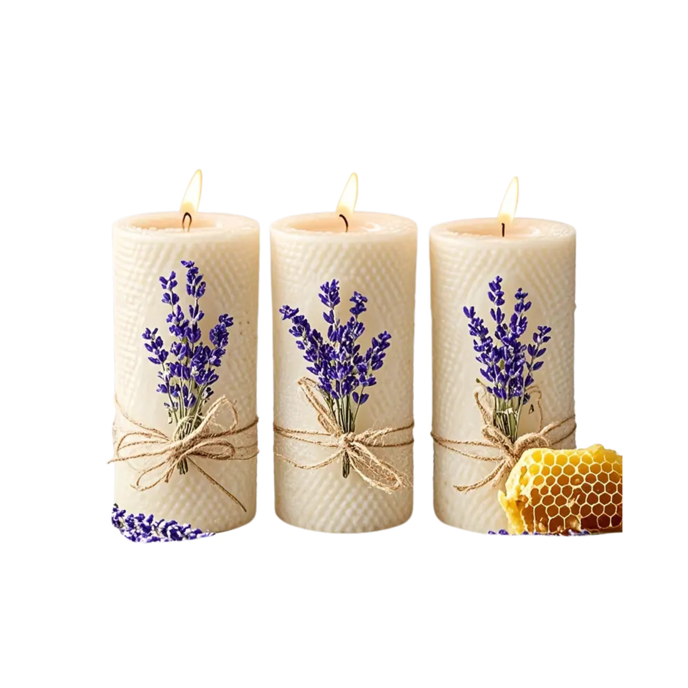Beeswax Candle Gift Set - 3pc Soy Candle