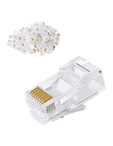 Acconet CAT6 RJ45 Connectors. Stranded/Solid Core, 50 Pack
