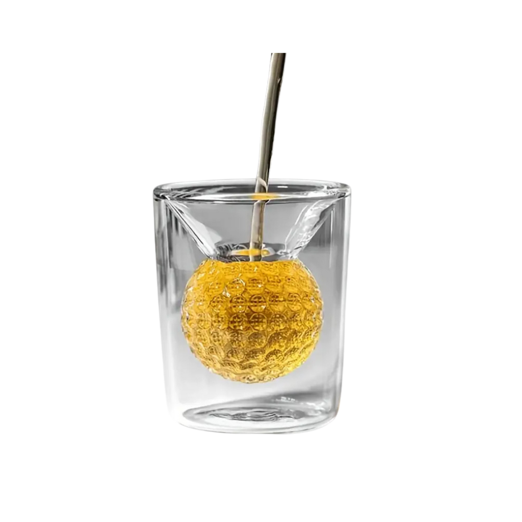 2pcs Golf Ball Shot Glass Set