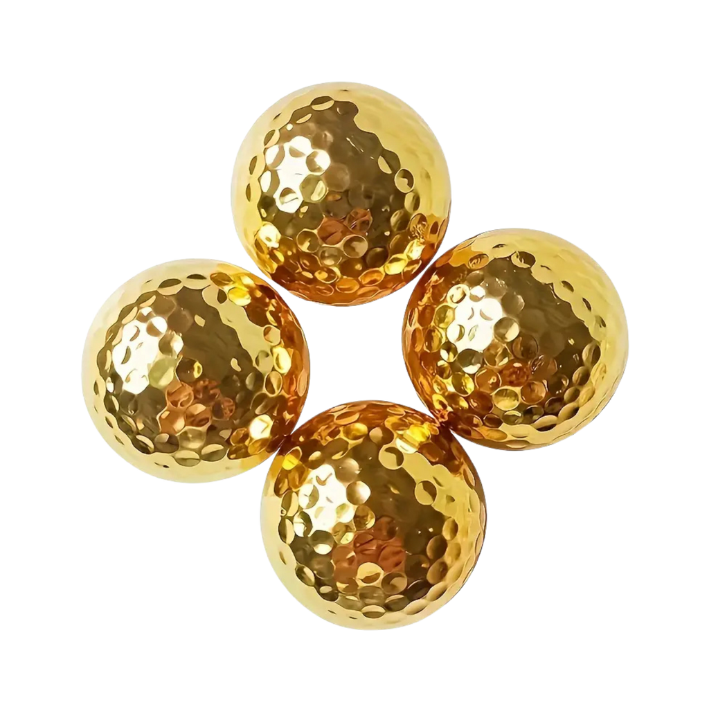 2 pack gold Golf Balls