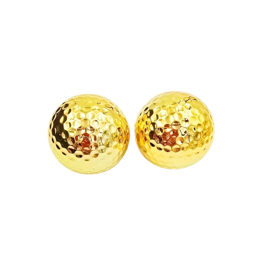 2 pack gold Golf Balls