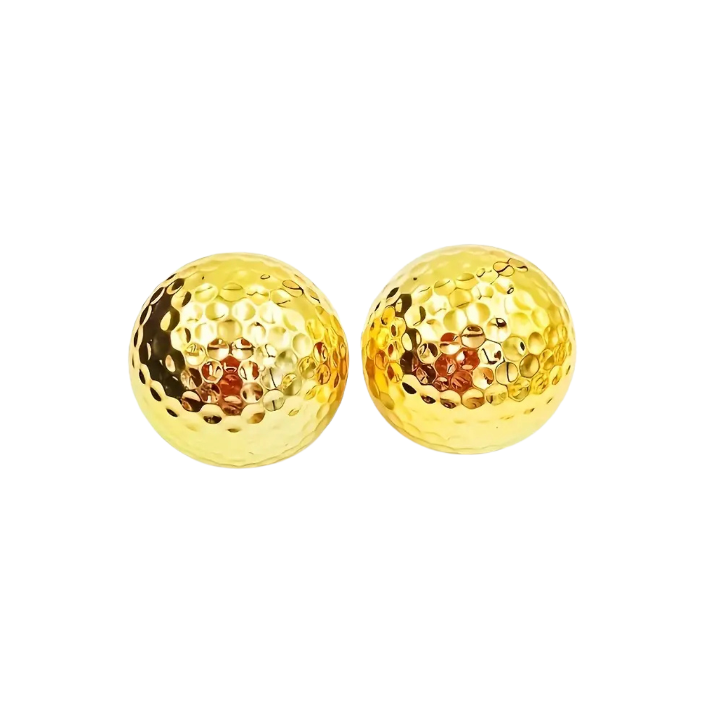 2 pack gold Golf Balls