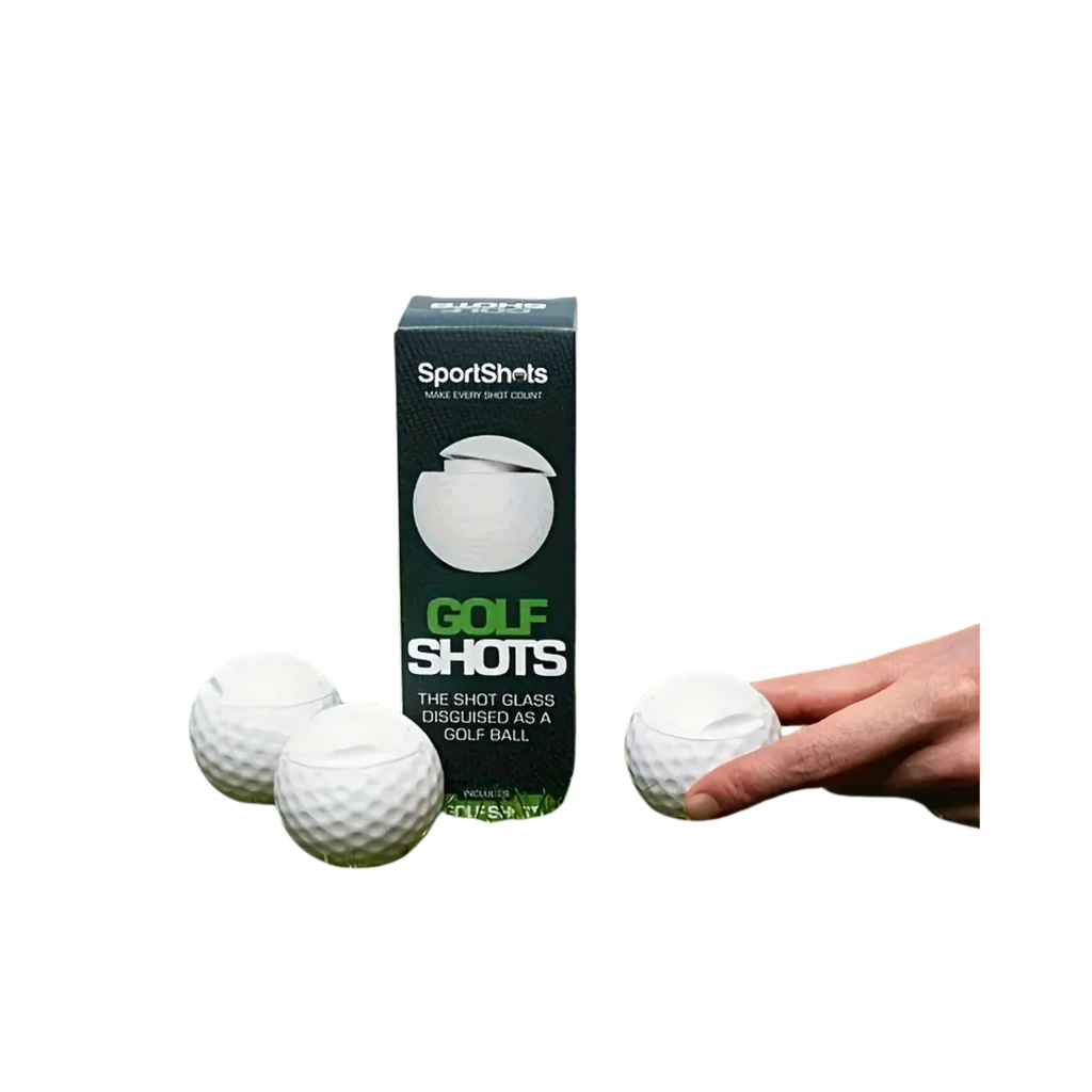 3pc Golf Ball Shaped Shot Glass Container