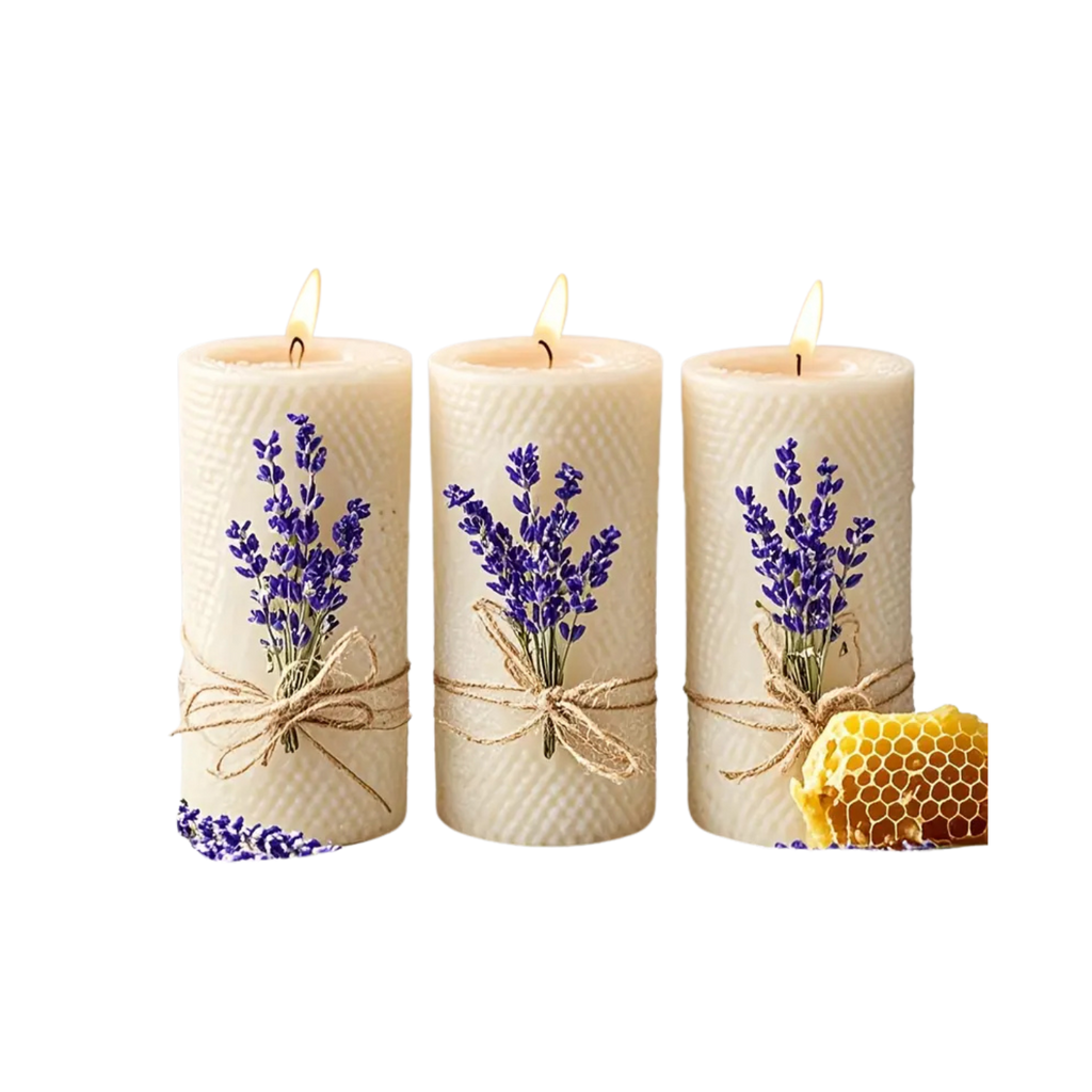 Beeswax Candle Gift Set - 3pc Soy Candle