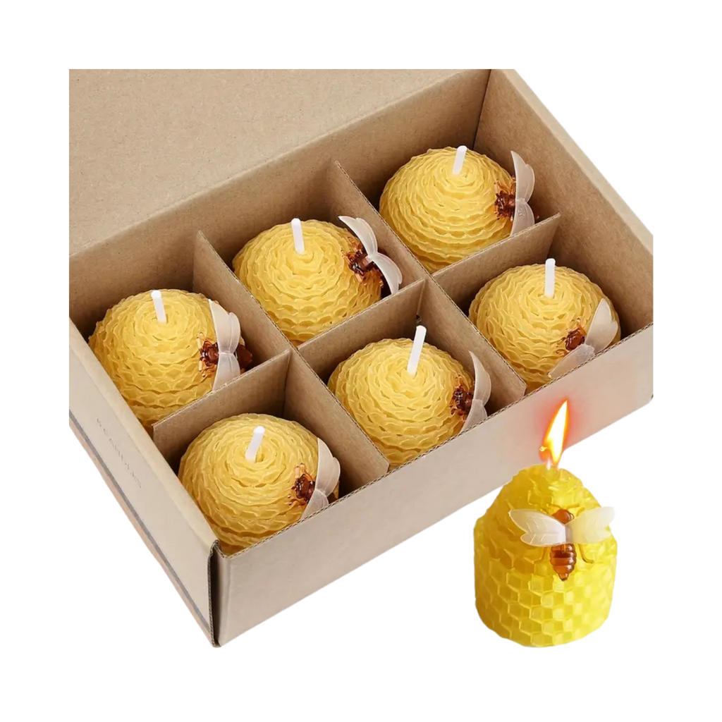 Assorted Beeswax Candles Gift Set