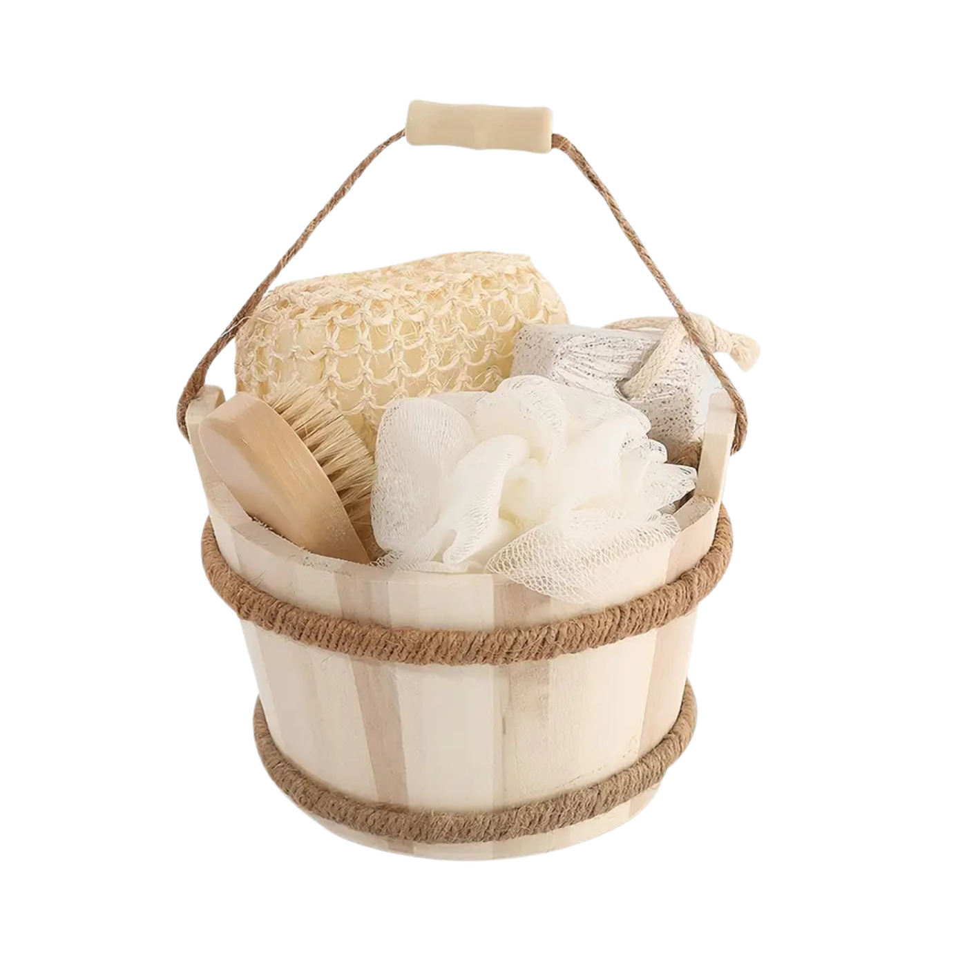 Boxed Heart-Shaped Bath Set