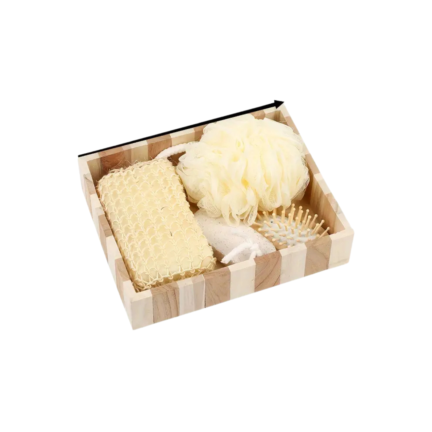 Boxed Heart-Shaped Bath Set