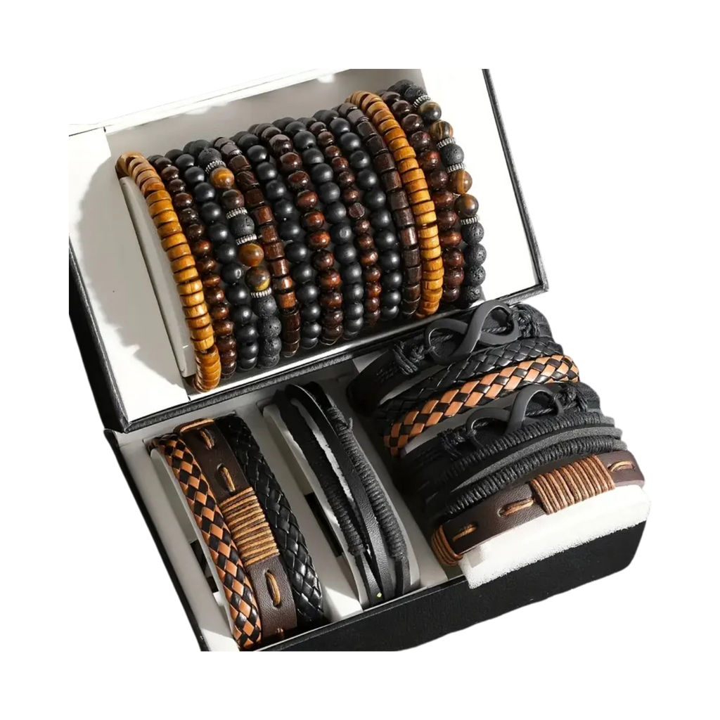 24pcs Men's Braclet Set