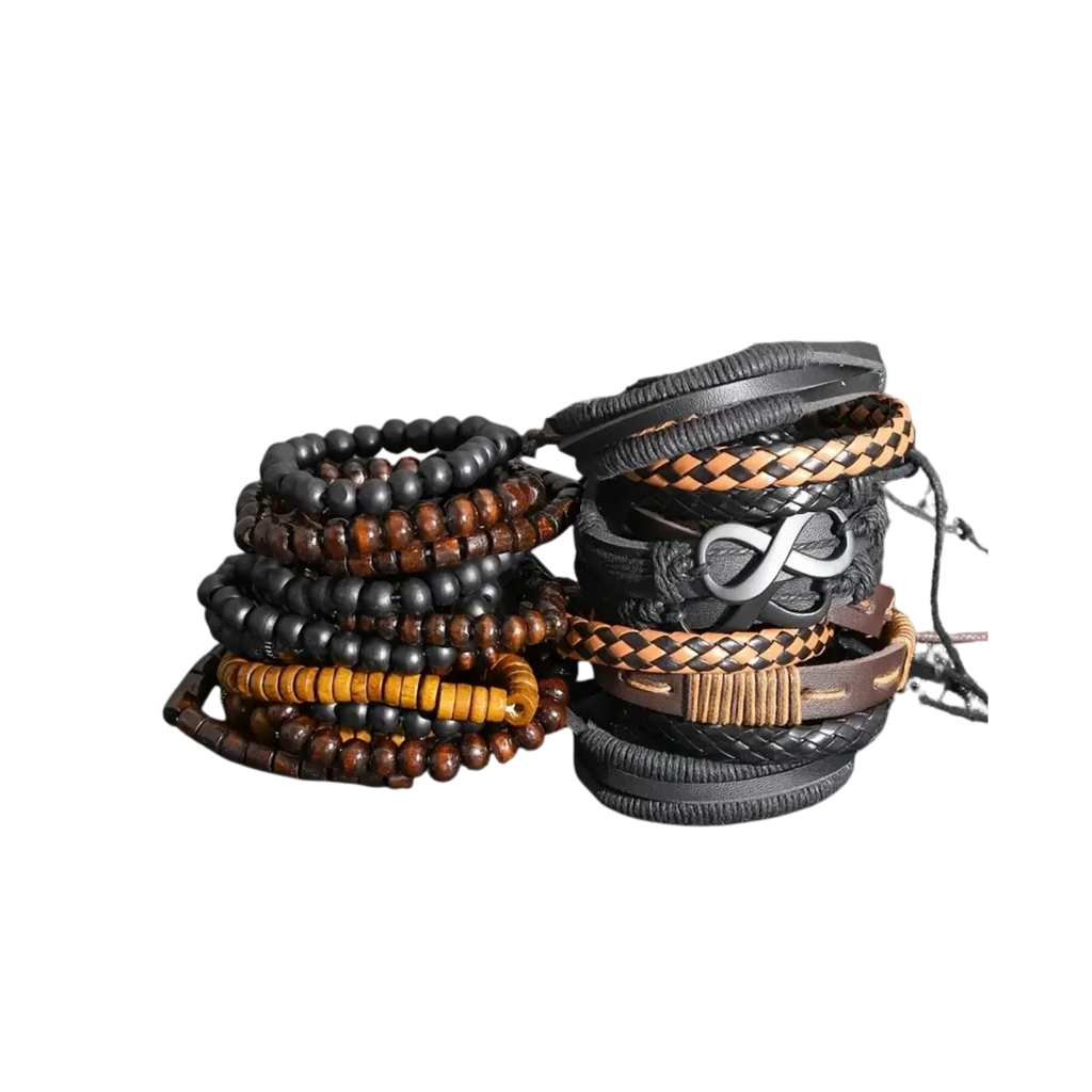 24pcs Men's Braclet Set