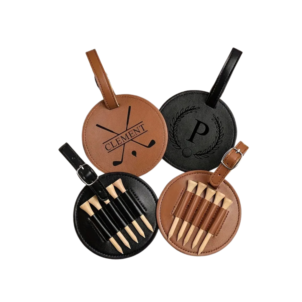 Personalized Engraved Golf Ball Marker and Tee Holder