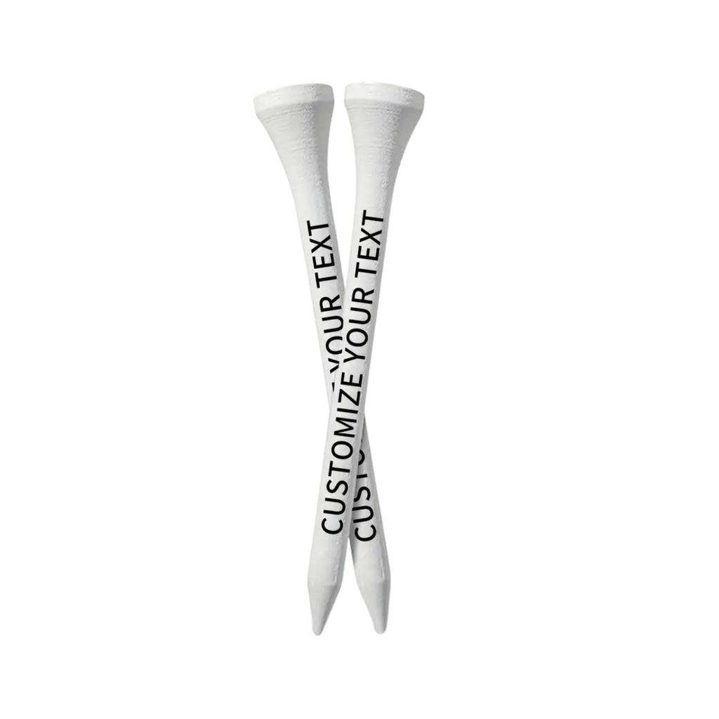 80pc Personalized Custom Text Golf Tees