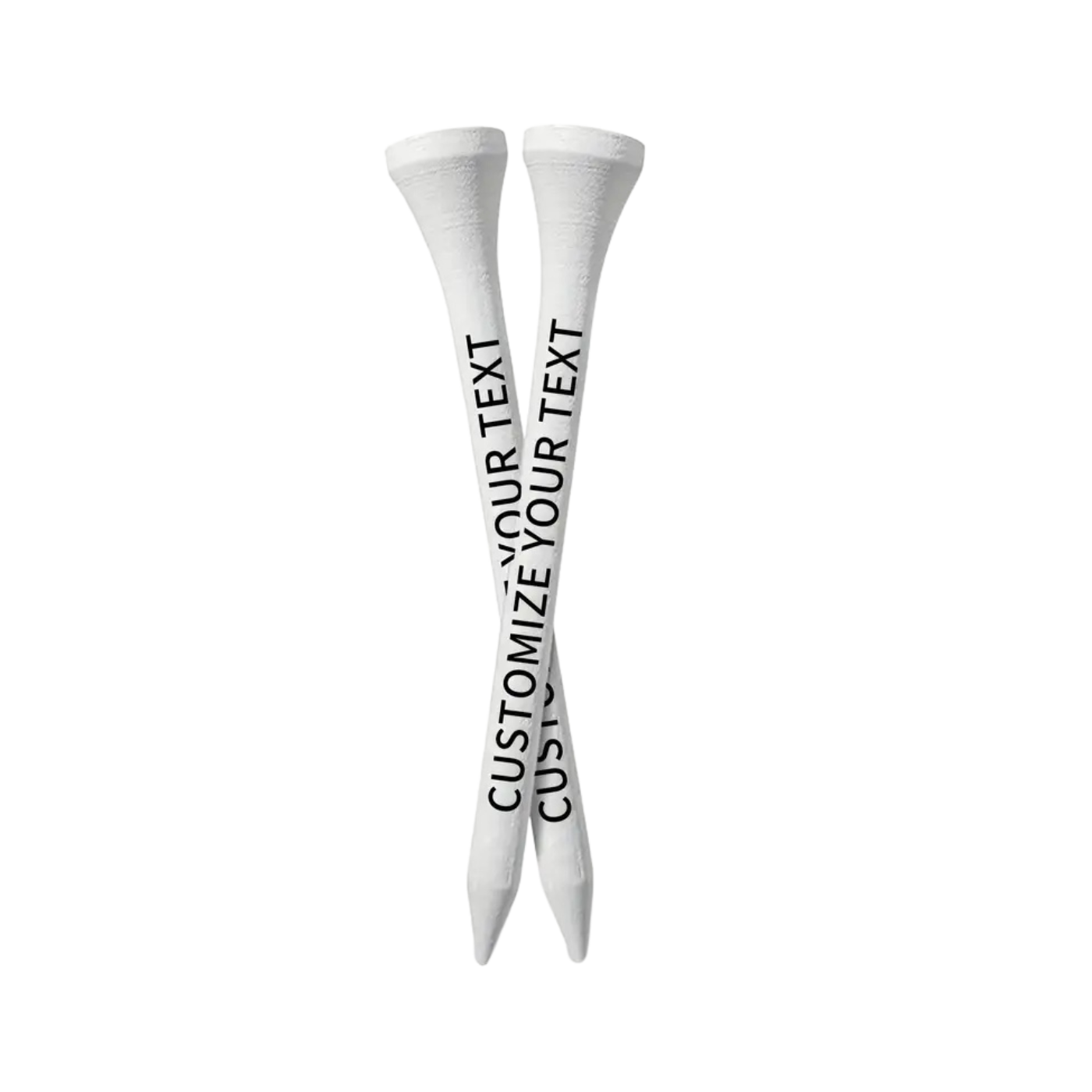 80pc Personalized Custom Text Golf Tees