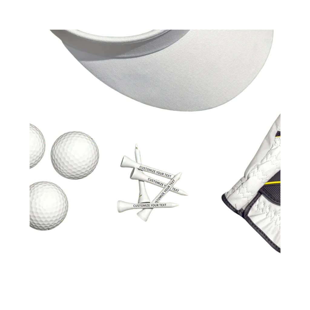 80pc Personalized Custom Text Golf Tees