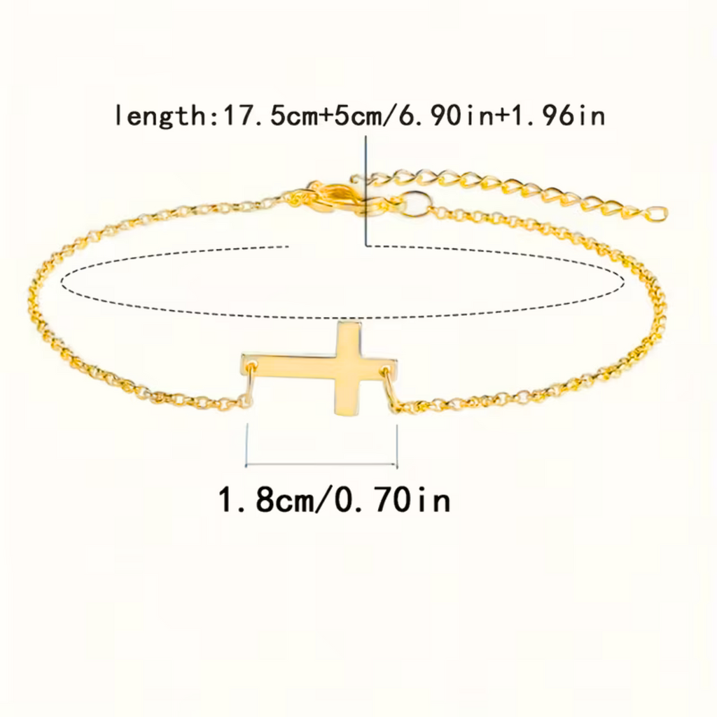 Faith Inspired Cross Bracelet