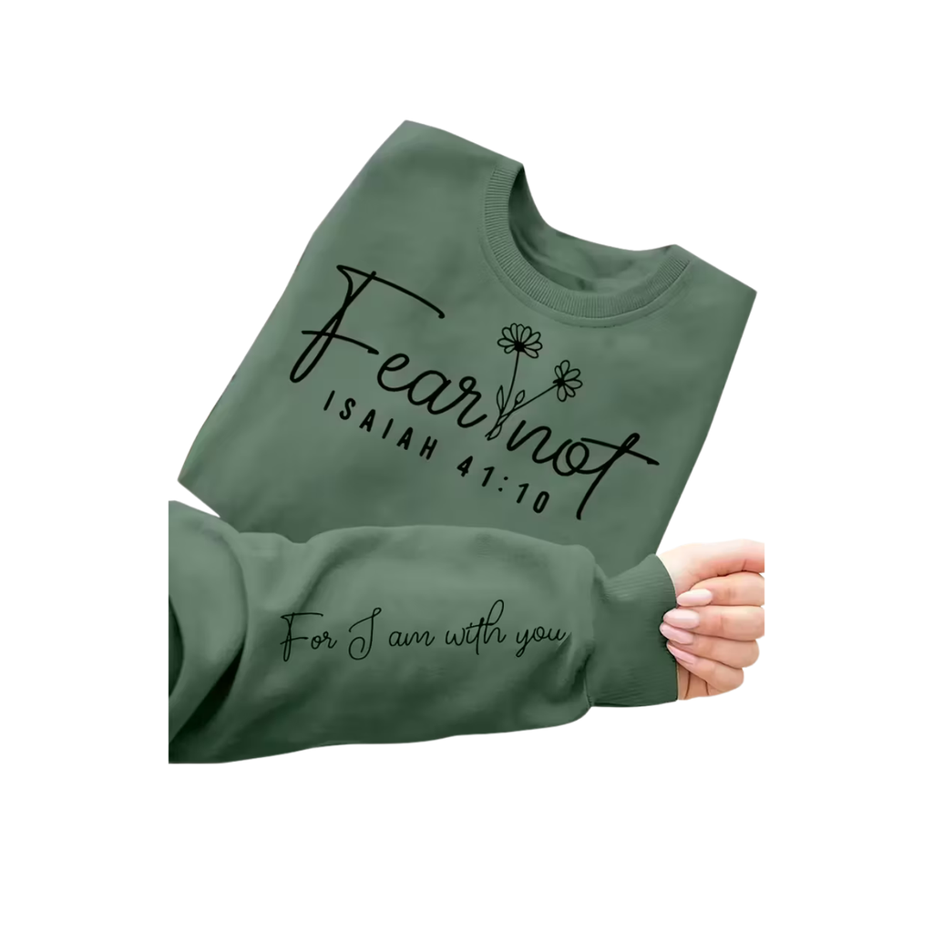 Fear Not Isaiah 41:10 Bible Verse Womans Jersey