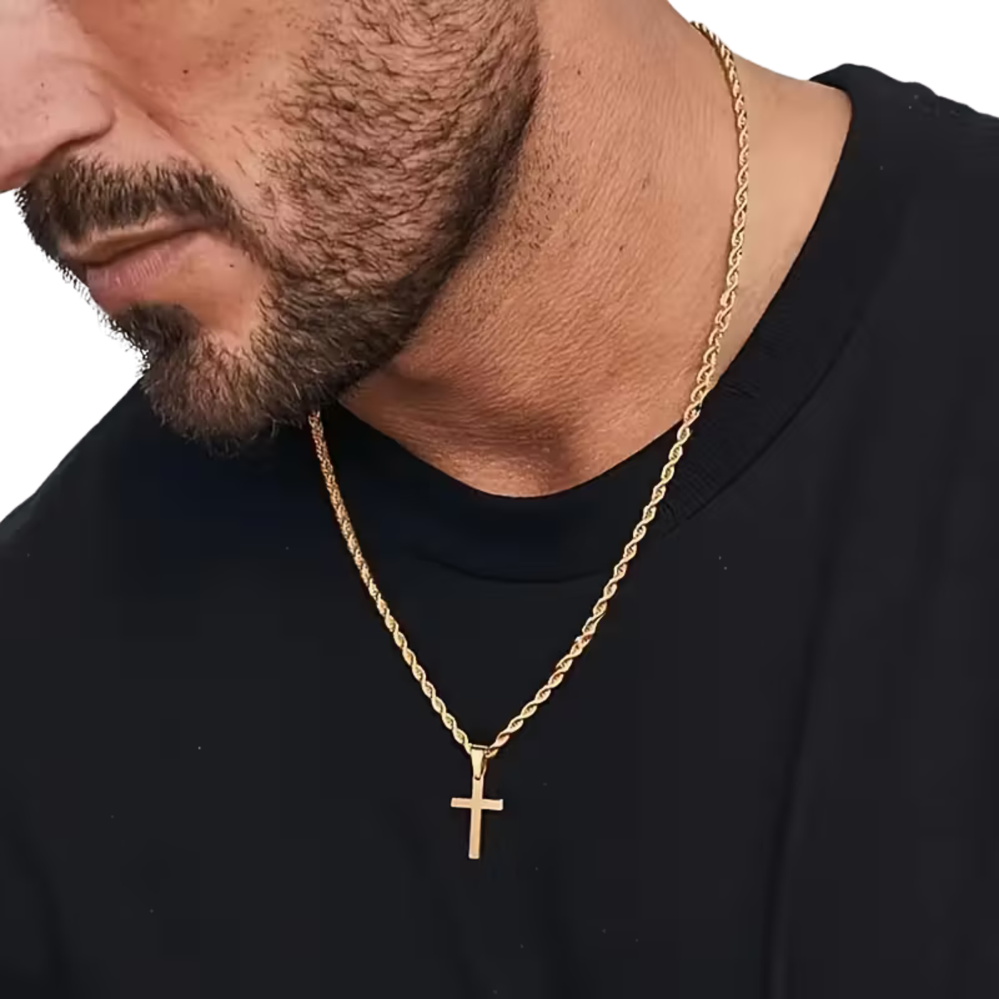 Built On Faith Cross Pendant Necklace