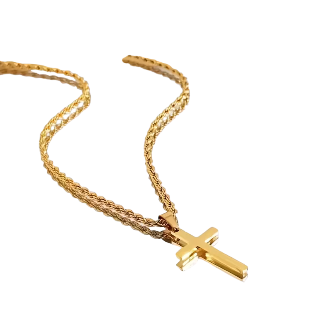 Built On Faith Cross Pendant Necklace