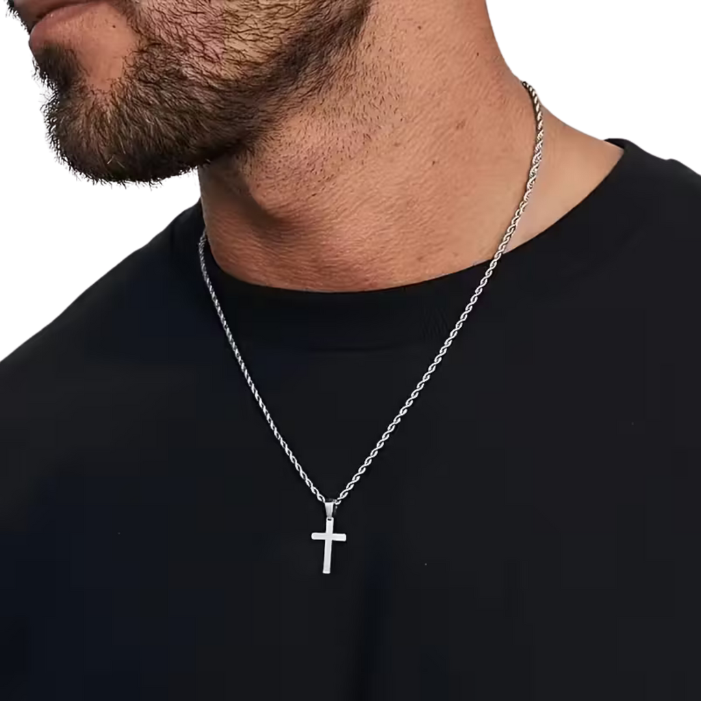Built On Faith Cross Pendant Necklace