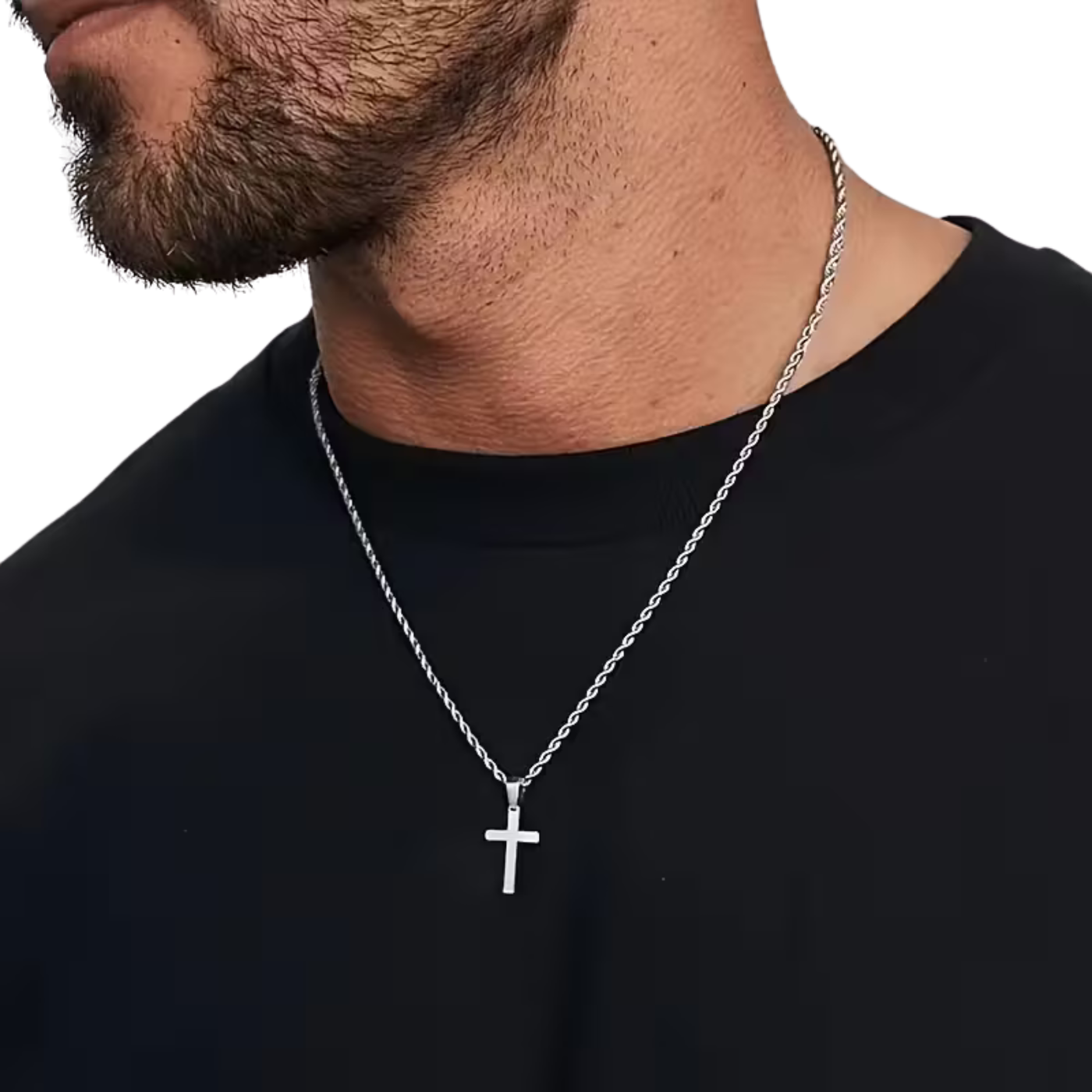 Built On Faith Cross Pendant Necklace