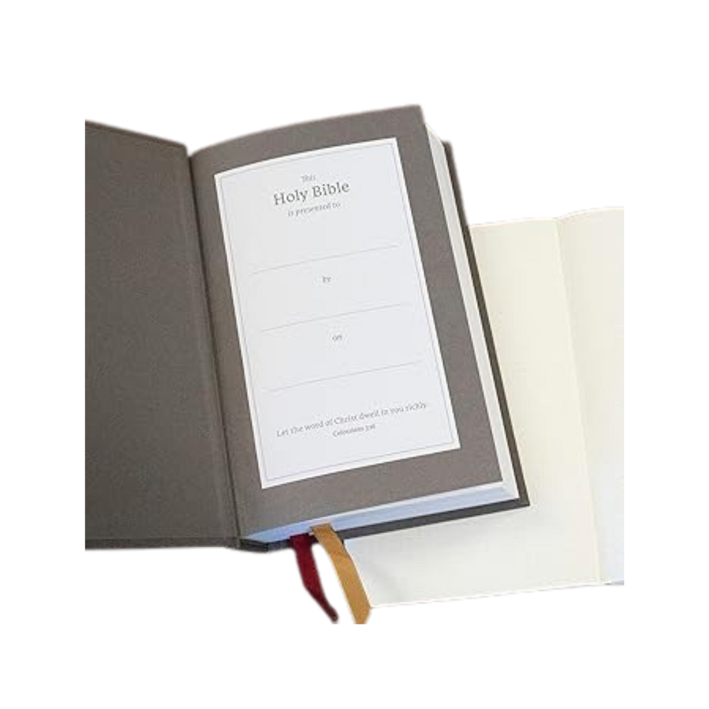 NET Bible Single-Column Reference Gray Comfort Print - Hardcover