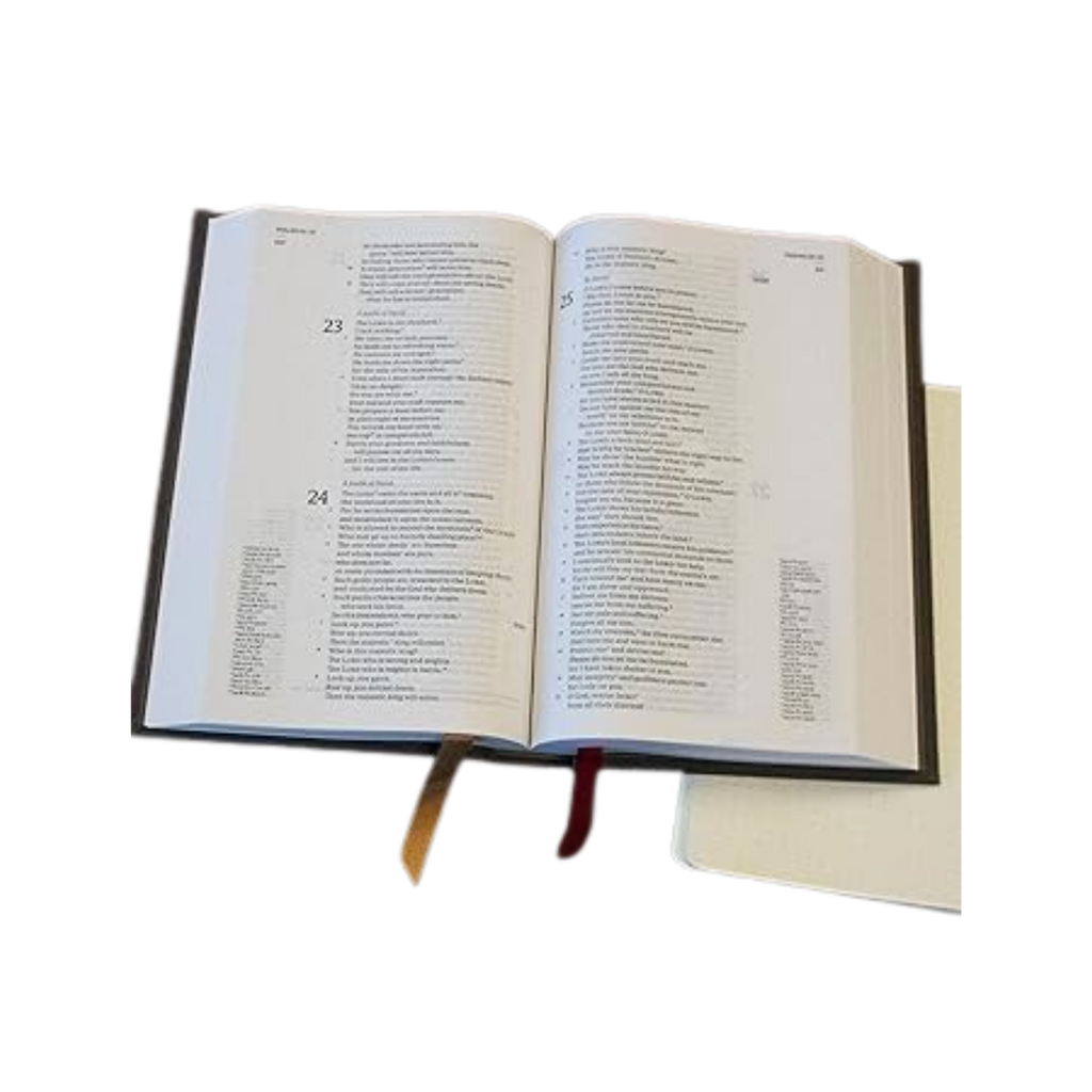 NET Bible Single-Column Reference Gray Comfort Print - Hardcover