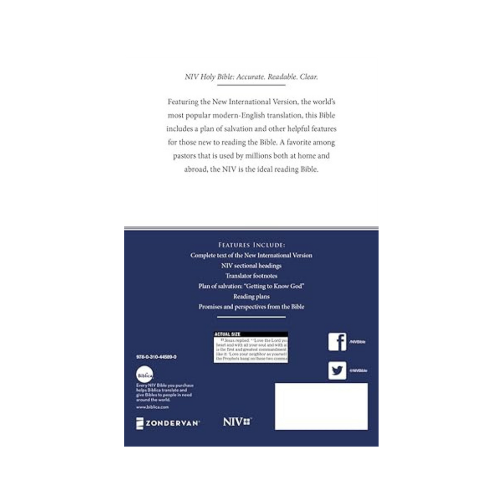 NIV, Economy Bible, Paperback: Affordable for Outreach, Church Ministry, and Bulk Distribution