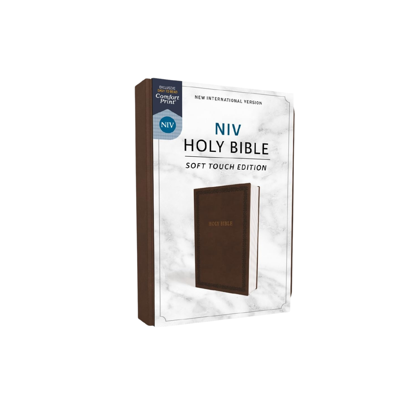 NIV, Holy Bible, Soft Touch Edition, Leathersoft, Brown, Comfort Print