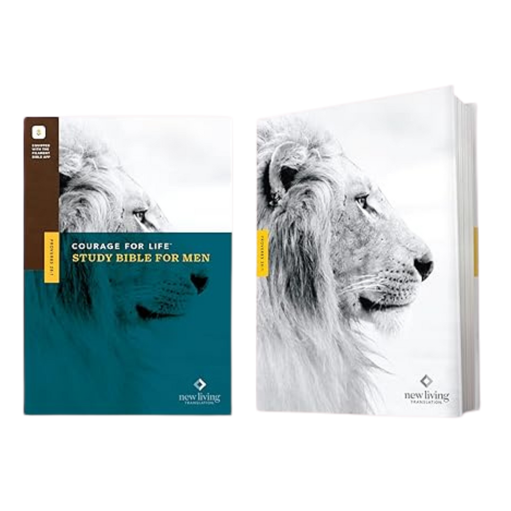 NLT Courage for Life Study Bible for Men - Hardcover