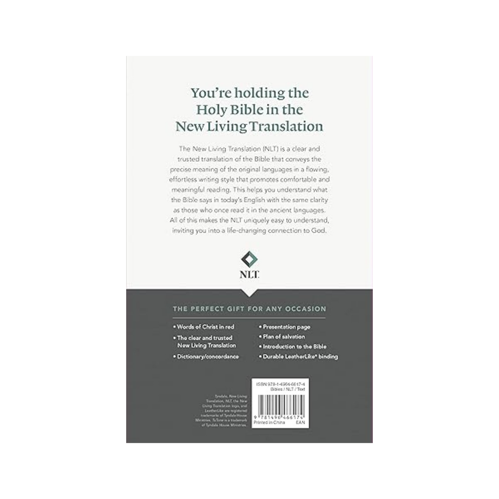 NLT Premium Gift Bible, Red Letter, LeatherLike, Very Berry