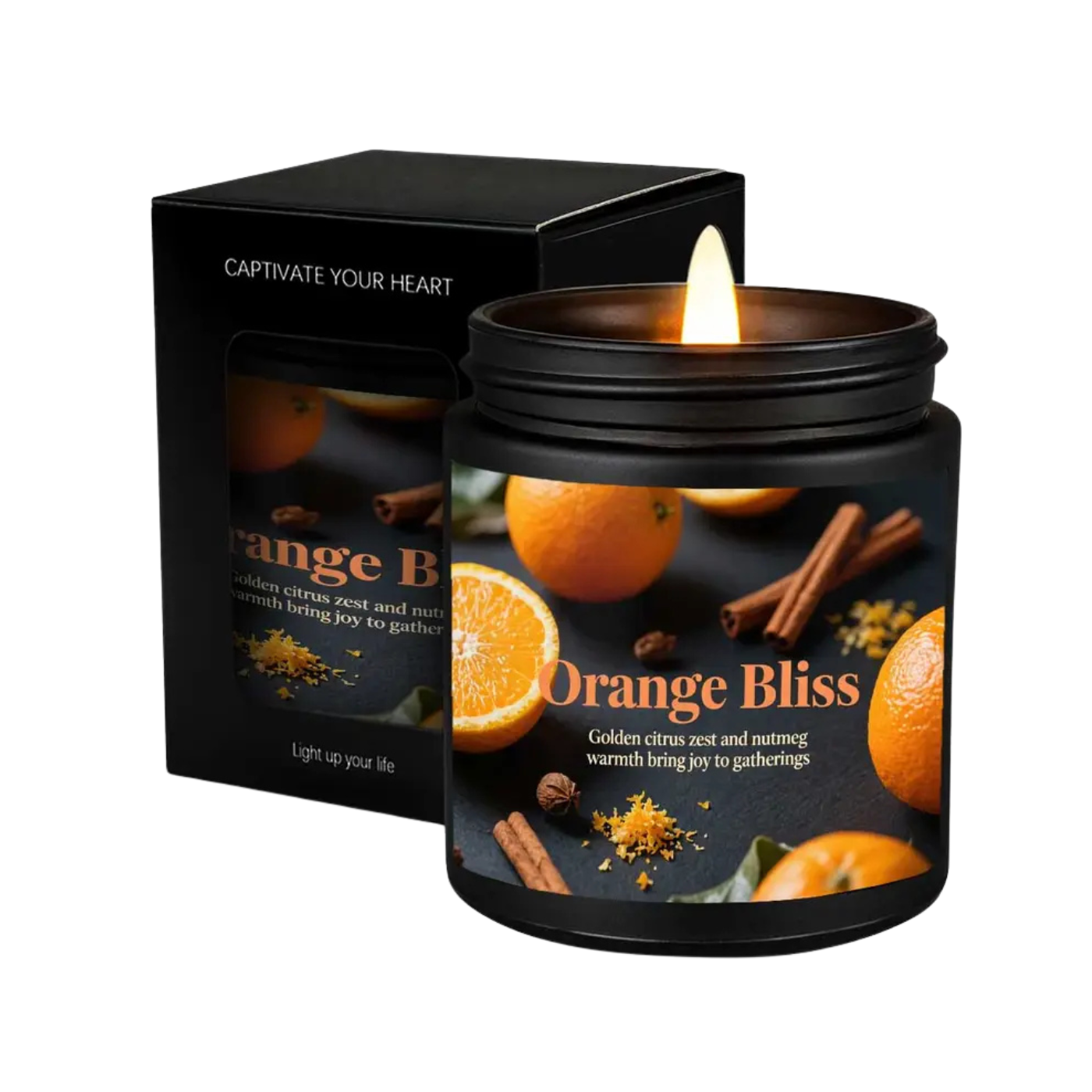 Orange Bliss - 1 pc Soy Candle